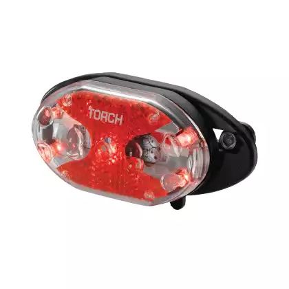 Rear light TORCH TAIL BRIGHT 5X CARRIER FIT black TOR-54020