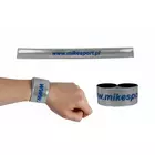 Mikesport - reflective armband. logo - silver