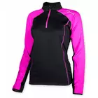 ROGELLI ALENA women's running sweatshirt 840.650 black-pink