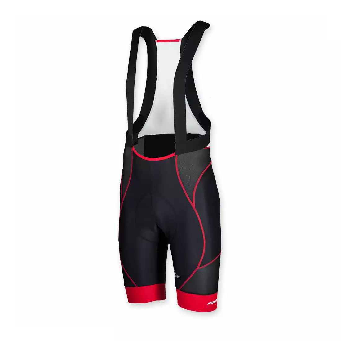 ROGELLI BIKE 002.448 PORRENA men's cycling shorts, suspender, color: black and red