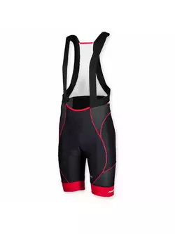 ROGELLI BIKE 002.448 PORRENA men's cycling shorts, suspender, color: black and red