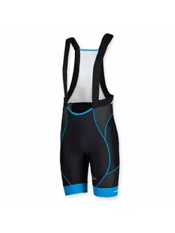 ROGELLI BIKE 002.449 PORRENA men's cycling shorts, suspender, color: black and blue