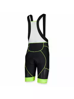ROGELLI BIKE 002.450 PORRENA men's cycling shorts, suspender, color: black-fluorine