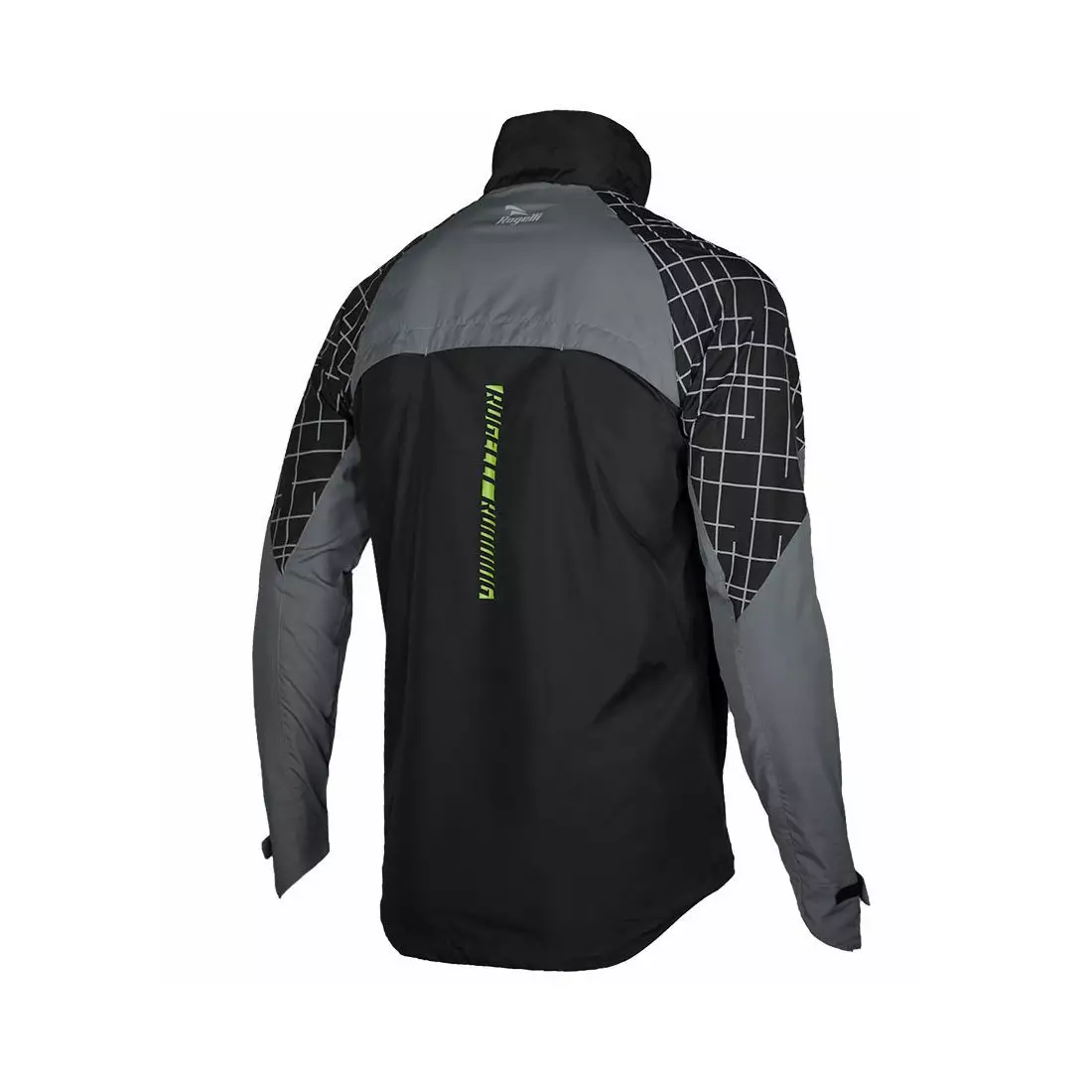 ROGELLI LANDRUM running windbreaker jacket 830.832 black-fluoro-gray