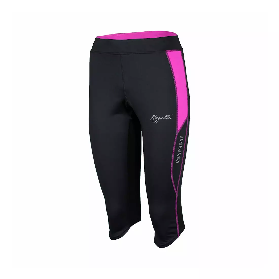 ROGELLI RUN CAPRI AIDA - women's running shorts 840.751, black and pink