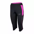 ROGELLI RUN CAPRI AIDA - women's running shorts 840.751, black and pink