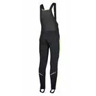 ROGELLI TRAVO insulated bicycle pants, softshell, knee-length, black-fluor