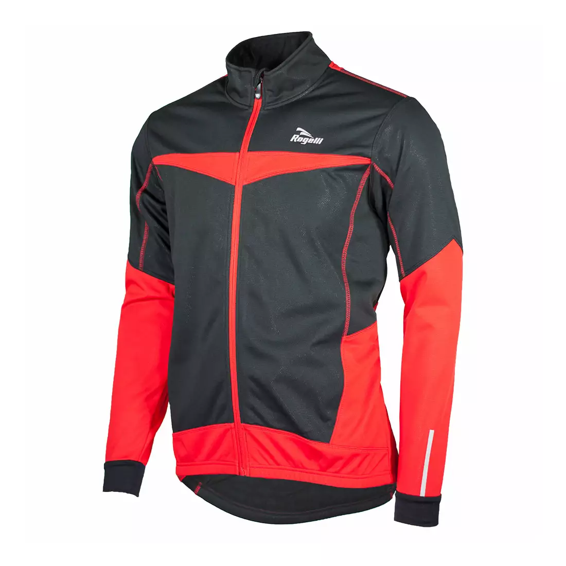 ROGELLI UBALDO insulated cycling jacket with a red membrane
