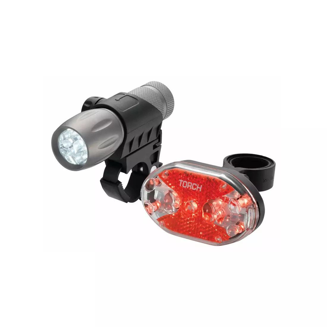 TORCH CYCLE LIGHT SET HIGH BEAMER TACTICAL 9 + TAIL BRIGHT 9X TOR-54030