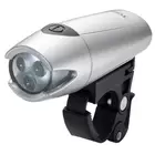 TORCH HIGH BEAMER WHITE 3 front lamp silver TOR-54000