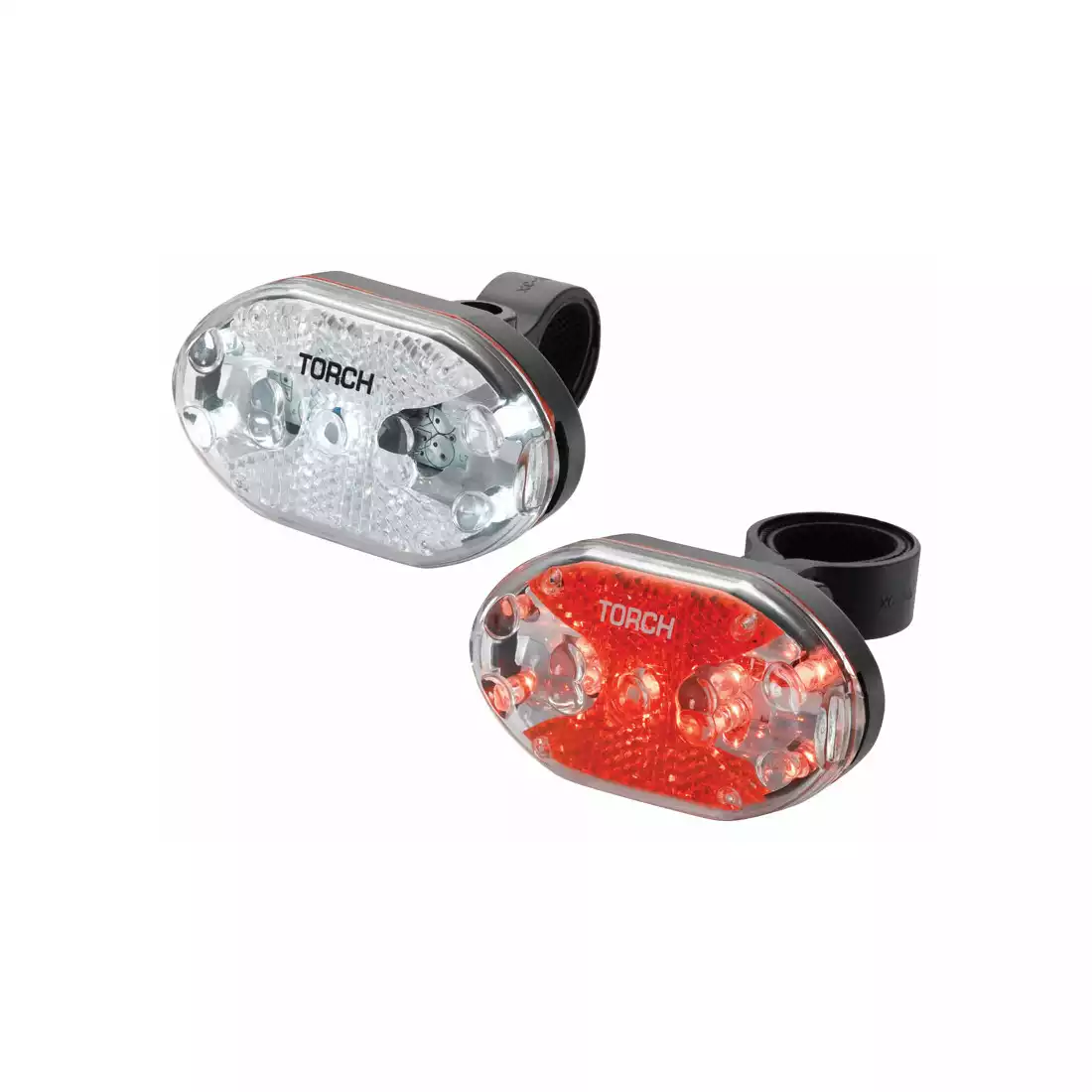 BRIGHT BATTERY OPERATED Bike Bicycle Cycle Front LED Rear Tail Lights Light Set 