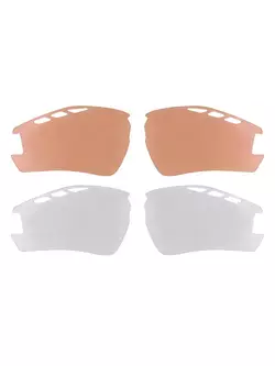 909222 FORCE RIDE PRO glasses with interchangeable lenses + correction white and black