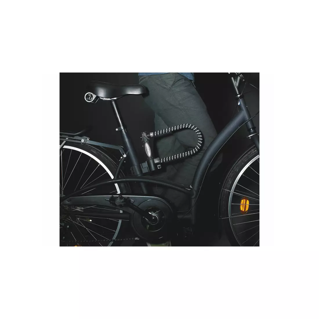 Bicycle lock MASTERLOCK 8195 U-LOCK 13mm 110mm 210mm with rubber and reflex black MRL-8195