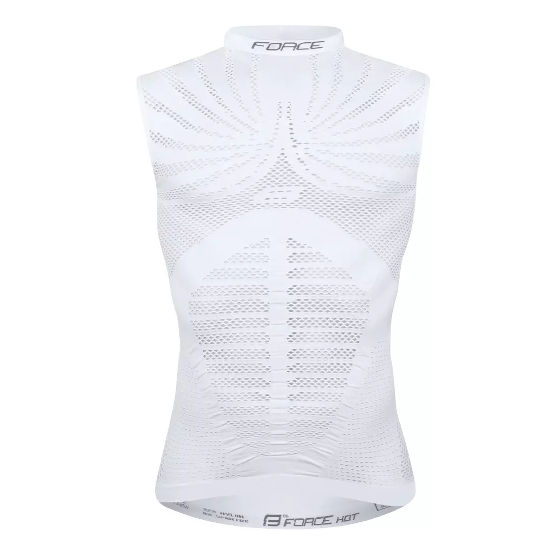 FORCE HOT light sweatshirt without sleeves - white 903400