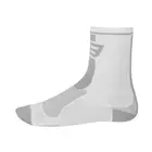 FORCE LONG sport socks white and grey 