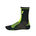 FORCE LONG sports socks black-fluor