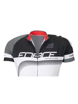 FORCE LUX men's bicycle shirt black and white