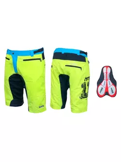 FORCE MTB-11 bicycle shorts, fluorine 900327