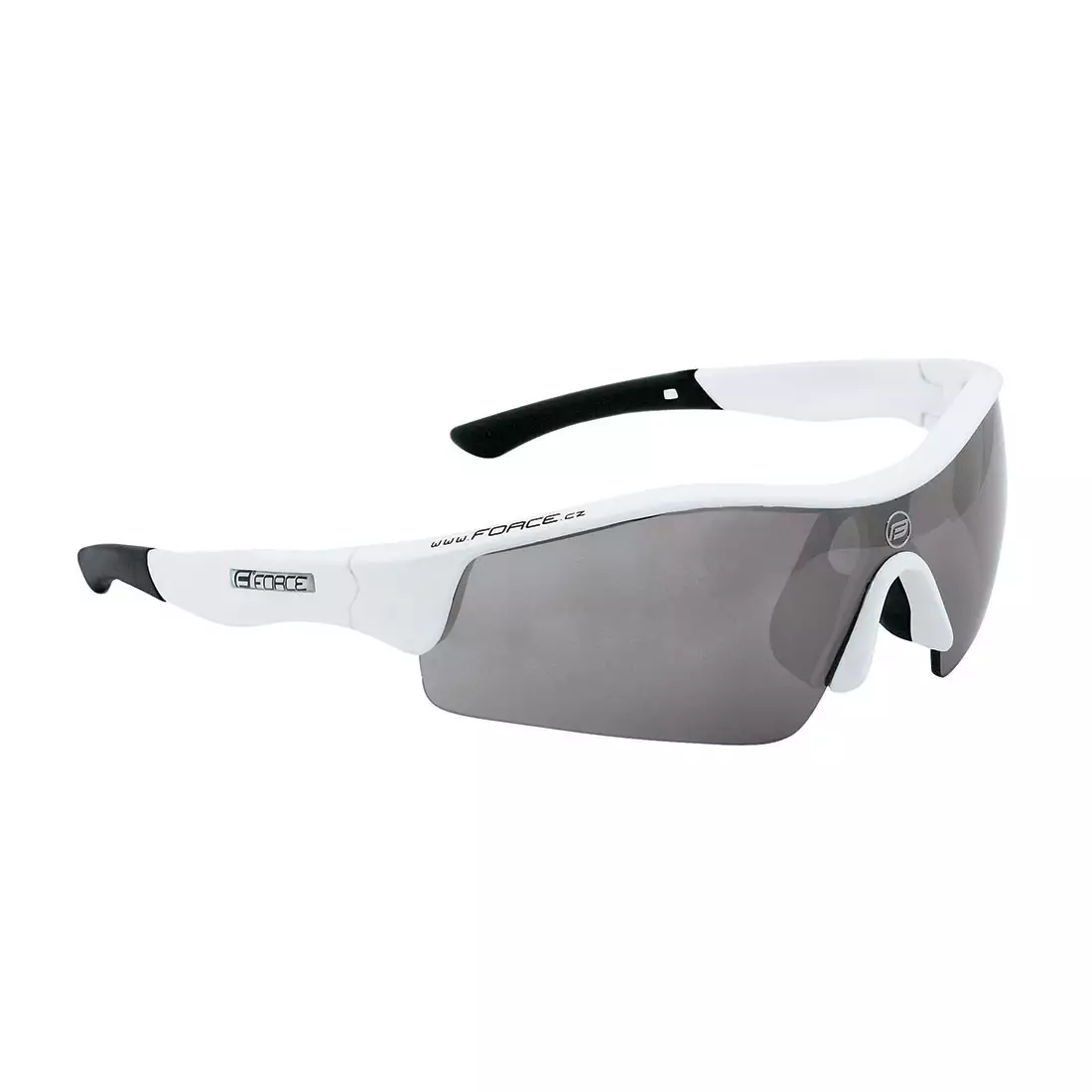 FORCE RACE Cycling/sports glasses white 90932 replaceable lenses