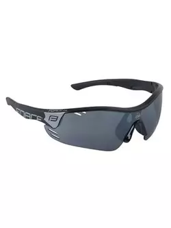 FORCE RACE PRO Sports glasses with interchangeable lenses, black