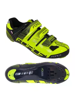 FORCE ROAD road cycling shoes fluoro-black