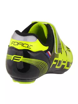 FORCE ROAD road cycling shoes fluoro-black