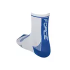 FORCE Sports socks LONG, white and blue