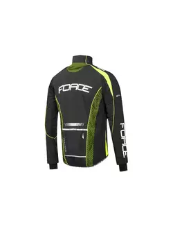 FORCE X72 PRO men's softshell bike jacket black-fluorine 90003