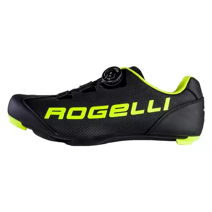 ROGELLI AB-410 road cycling shoes, black-fluoro