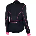 ROGELLI CAMILLA women's winter Softshell cycling jacket, black-pink 010.303