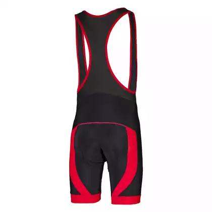 ROGELLI MALOSCO - men's cycling shorts with braces 002.047, black and red