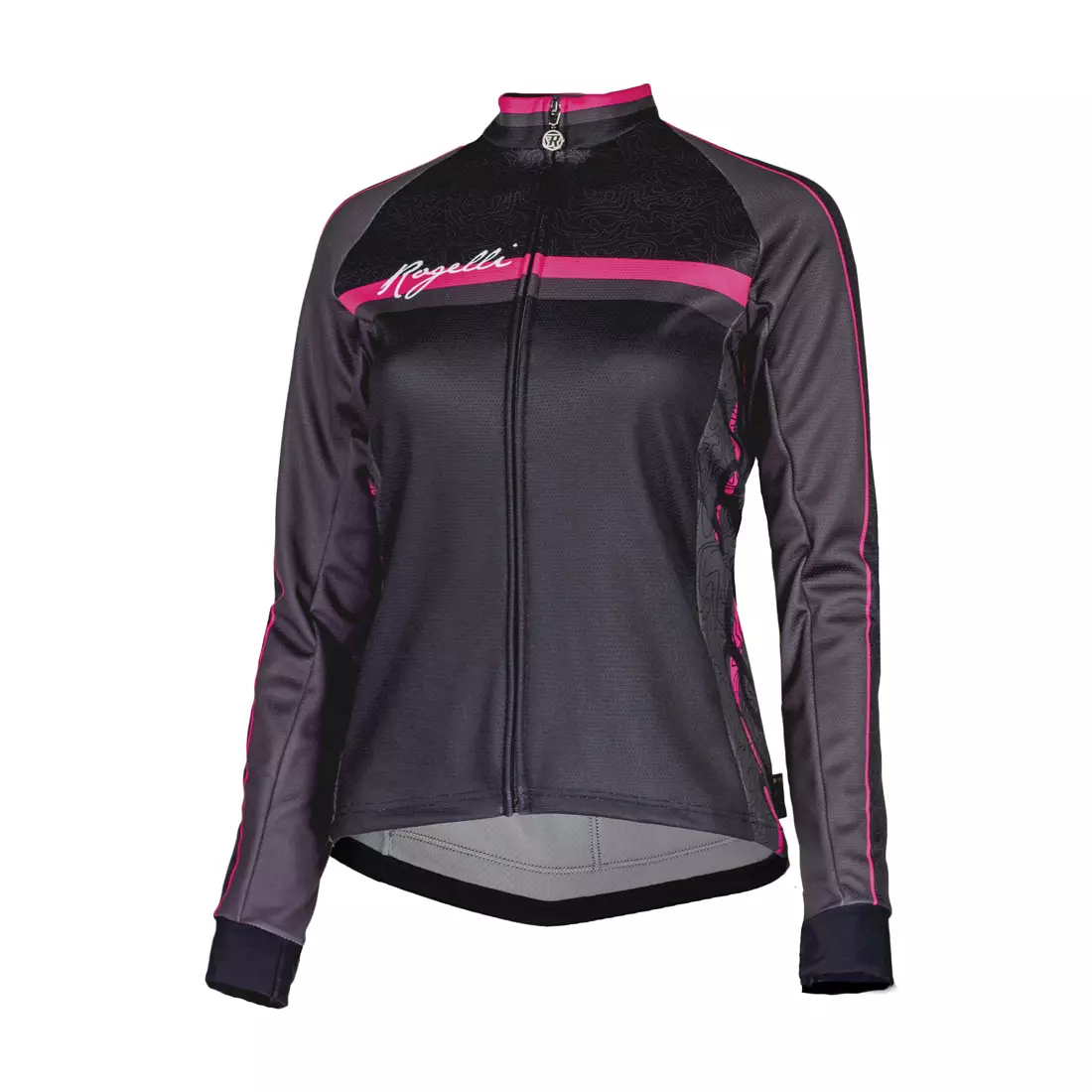 ROGELLI MANICA ROSA 010.137 women's cycling sweatshirt, black and pink