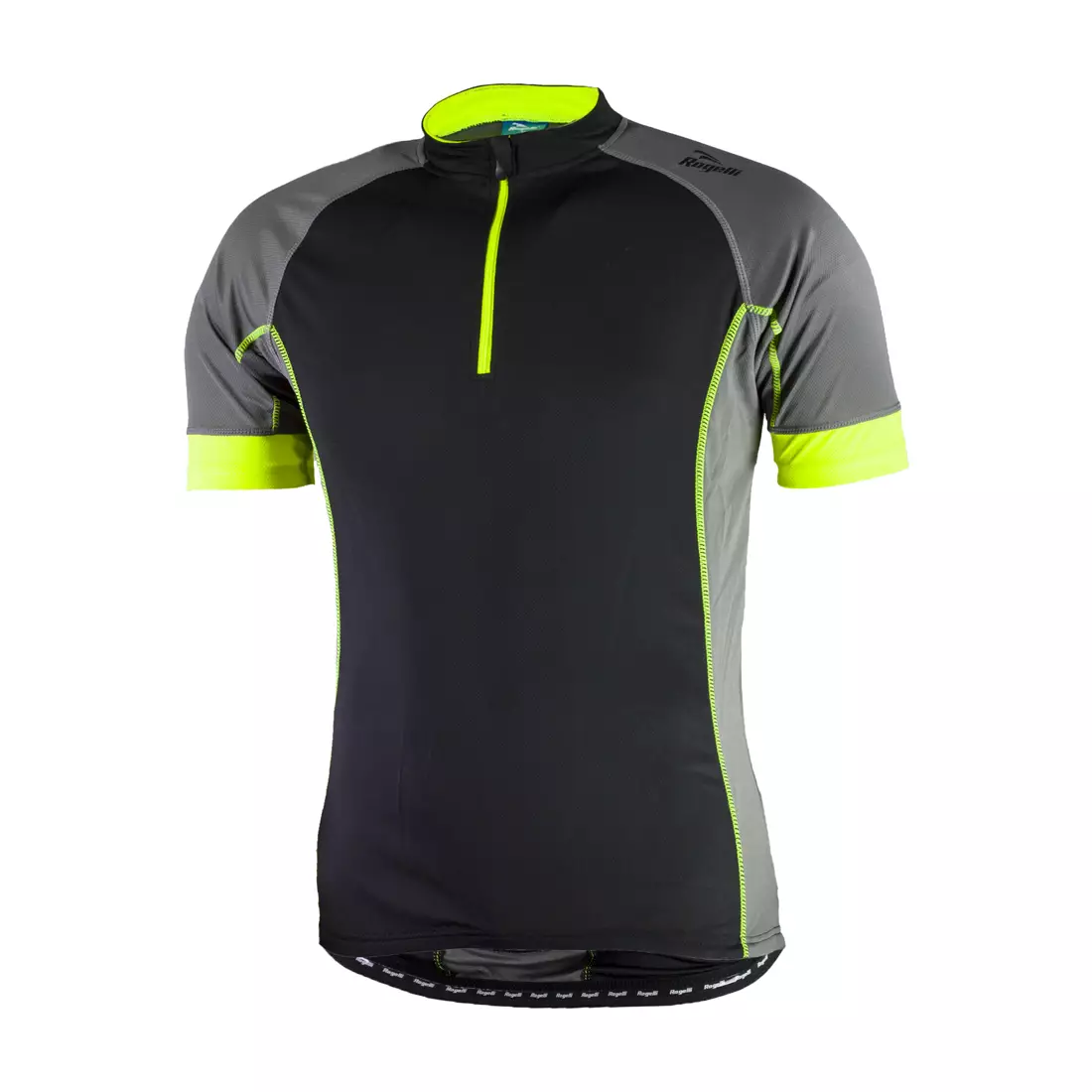 ROGELLI MANTUA - men's cycling jersey 001.061, black and fluorine