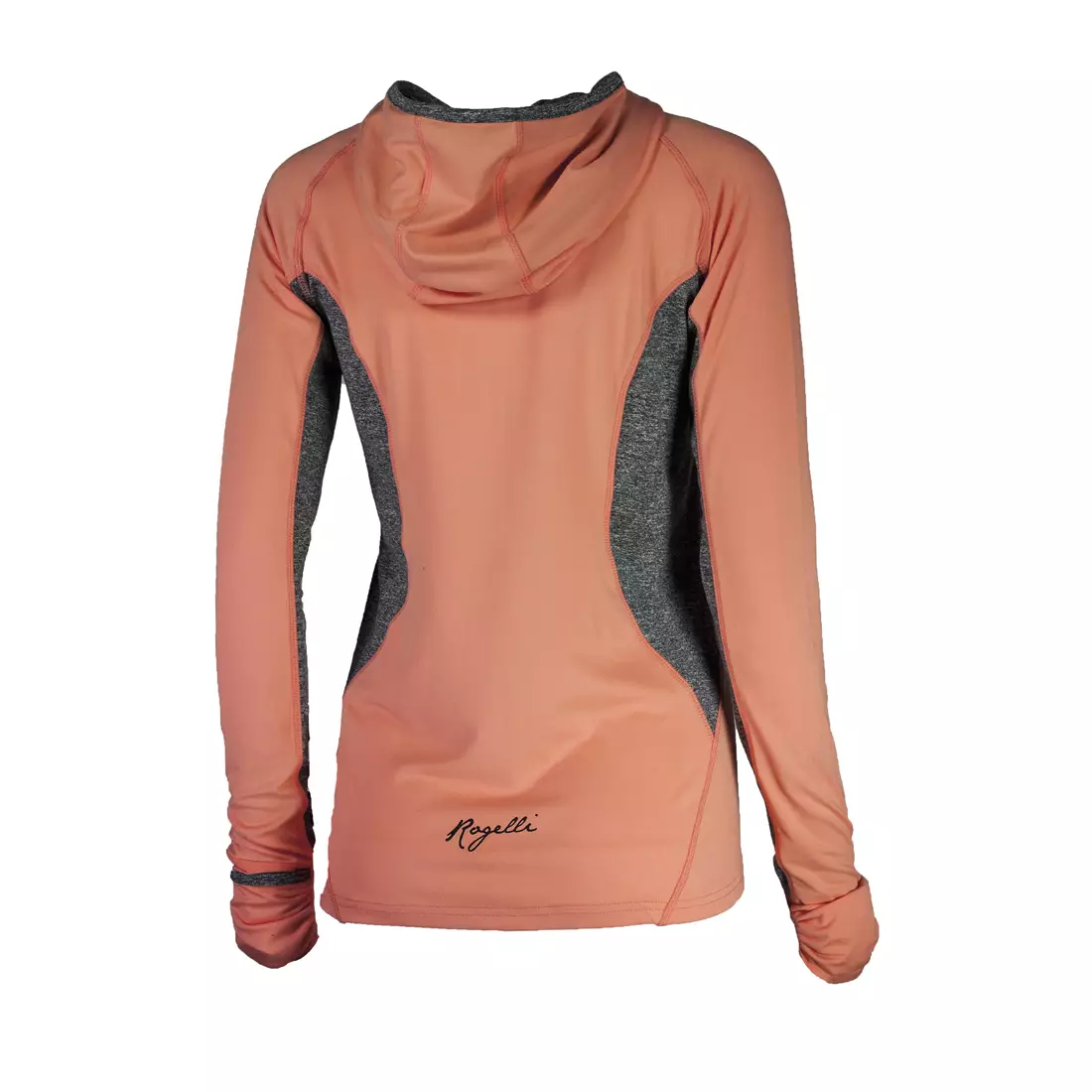 ROGELLI ROSETTA women's long-sleeved T-shirt with hood 050.409, color: coral