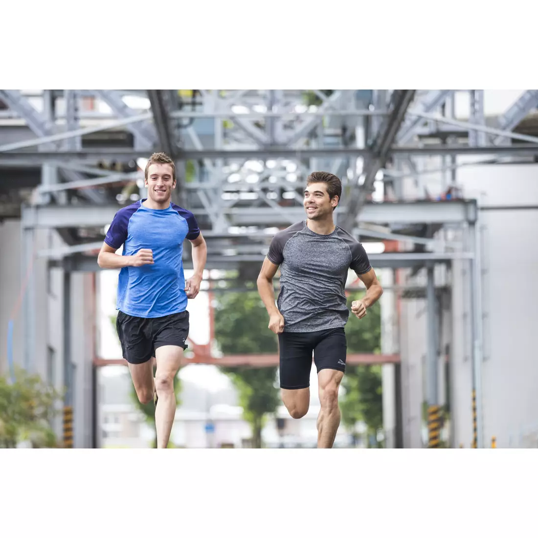ROGELLI RUN BALATON 830.237 - men's running T-shirt, color: fluor gray