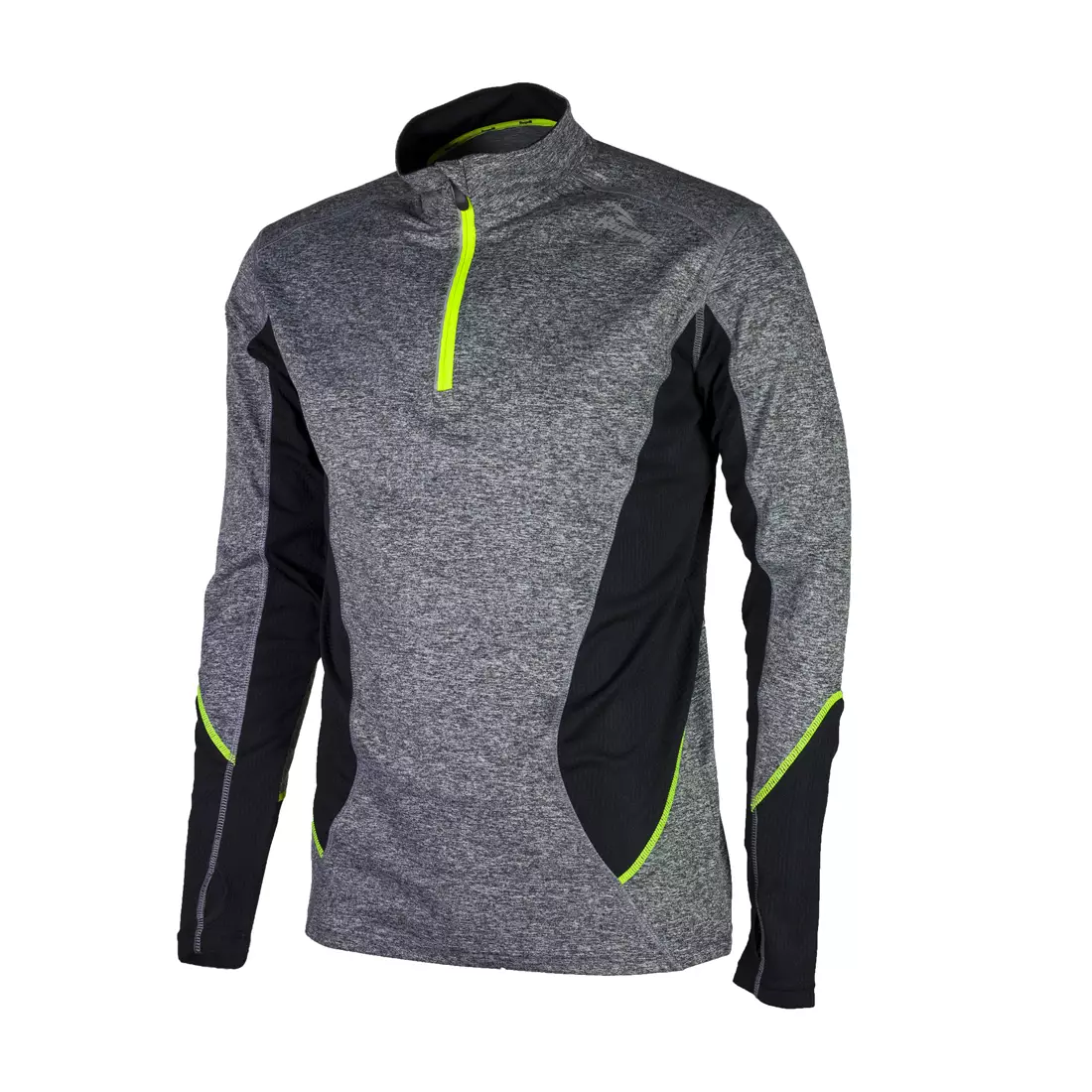 ROGELLI RUN HARTFORD 830.636 - men's long-sleeved running T-shirt, color: fluor gray