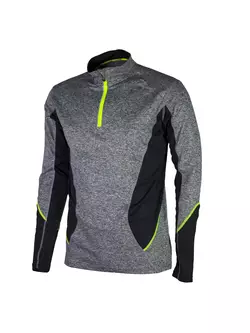 ROGELLI RUN HARTFORD 830.636 - men's long-sleeved running T-shirt, color: fluor gray