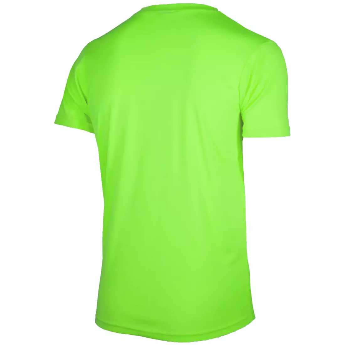 ROGELLI RUN PROMOTION men's sports shirt with short sleeves, fluo-green