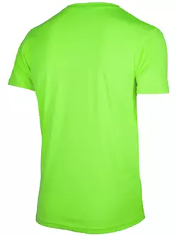 ROGELLI RUN PROMOTION men's sports shirt with short sleeves, fluo-green