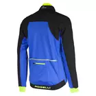 ROGELLI TRABIA winter cycling jacket Softshell, black-blue-fluor 003.115