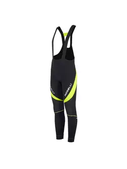 ROGELLI TRAVO 2.0 insulated cycling pants (softshell on the knee) black-fluor 002.343