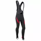 TENN OUTDOORS LAZER insulated bib shorts, black and red