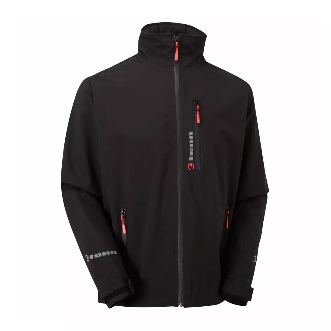 TENN OUTDOORS SWIFT rainproof cycling jacket with hood, black