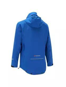 TENN OUTDOORS SWIFT rainproof cycling jacket with hood, blue