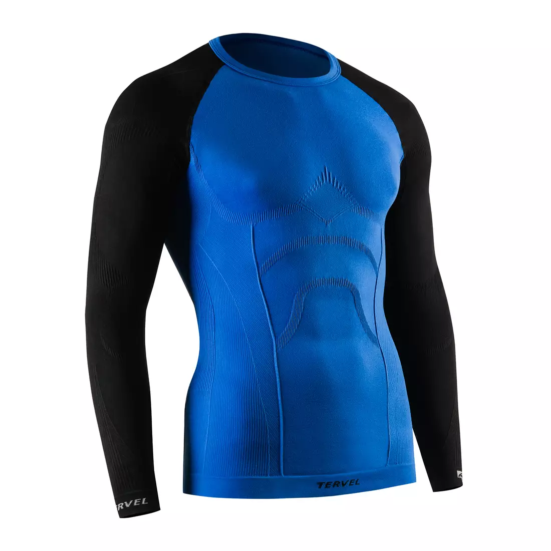 TERVEL COMFORTLINE 1002 - men's thermal T-shirt, long sleeve, color: Blue-black