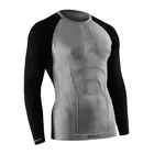 TERVEL COMFORTLINE 1002 - men's thermal T-shirt, long sleeve, color: Melange - black