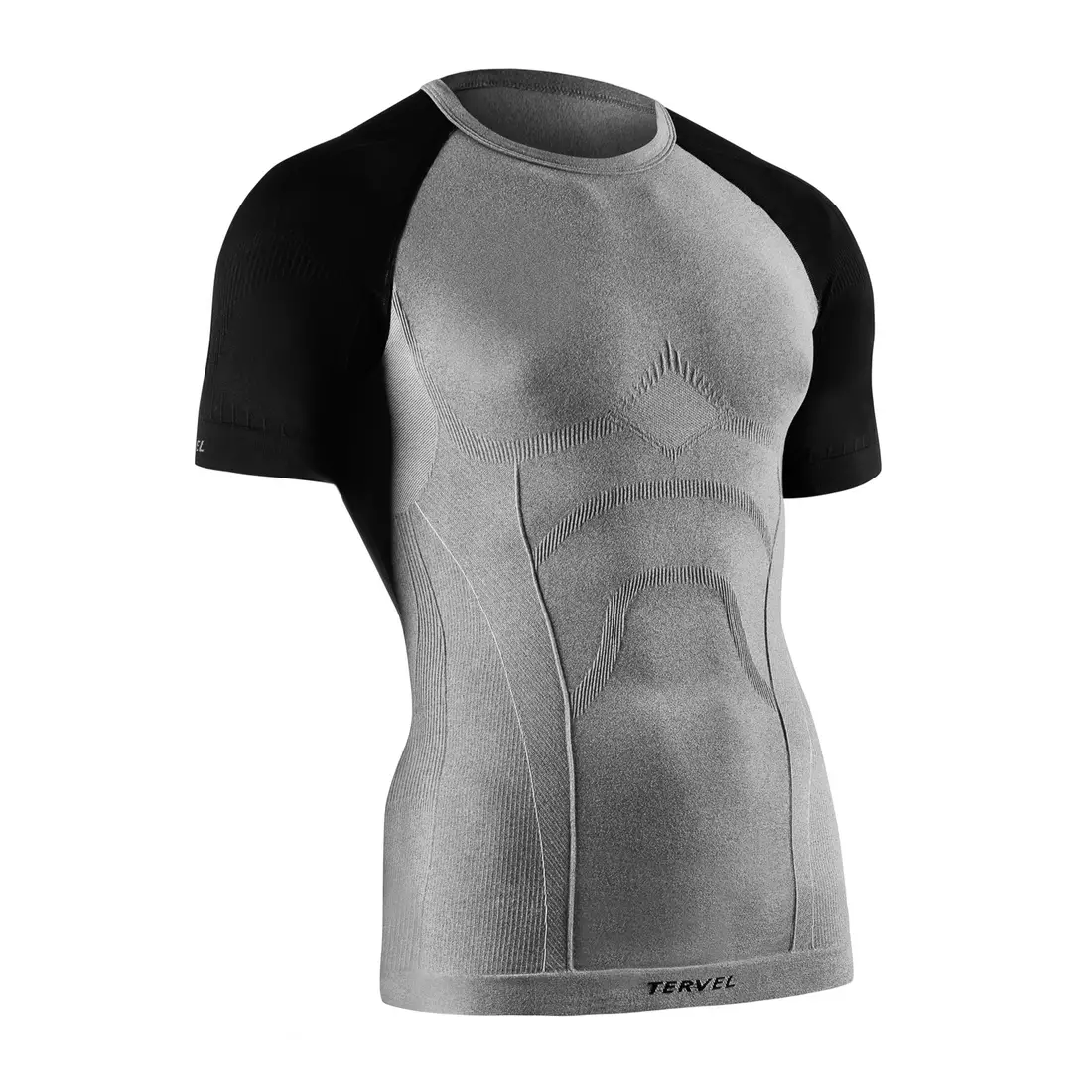 TERVEL COMFORTLINE 1102 - men's thermal T-shirt, short sleeves, color: Melange-black