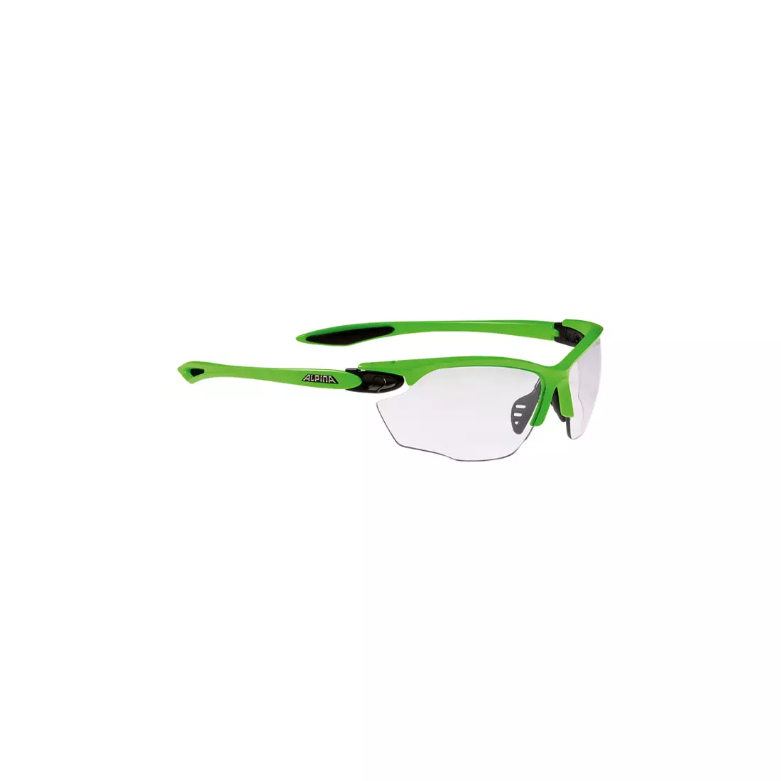 ALPINA SS17 TWIST FOUR VL+ photochromic glasses A8434175, neongreen matt-black glass: CV + black S1-S3