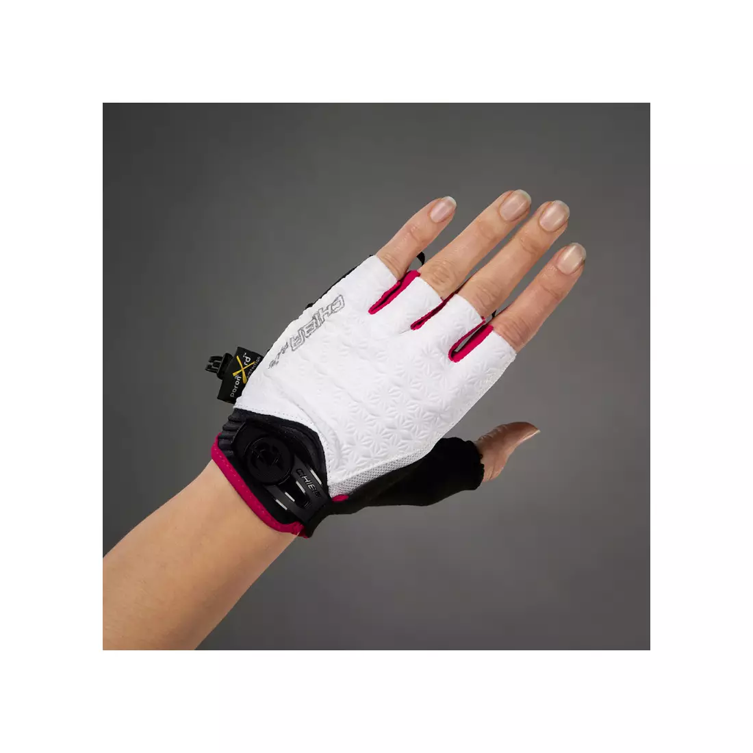 CHIBA LADY AIR PLUS women's cycling gloves, White