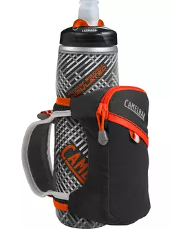 Camelbak SS17 Thermal Water Bottle with Handle for Running Quick Grip Chill 21oz / 620 ml Black/Cherry Tomato 1040003900